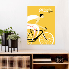 Plakat samoprzylepny Queen - "Bicycle race"