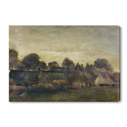 Obraz na płótnie Vincent van Gogh Farming Village at Twilight. Reprodukcja