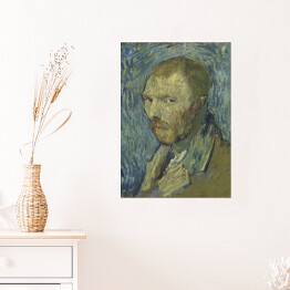 Plakat samoprzylepny Vincent van Gogh Self-Portrait. Reprodukcja dzieła sztuki