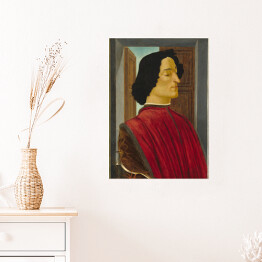 Plakat samoprzylepny Sandro Botticelli. Giuliano de Medici. Reprodukcja