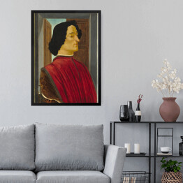Obraz w ramie Sandro Botticelli. Giuliano de Medici. Reprodukcja