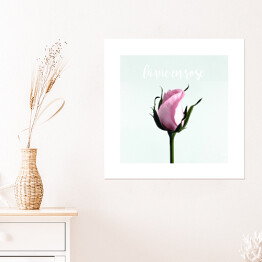 Plakat samoprzylepny Samotna róża