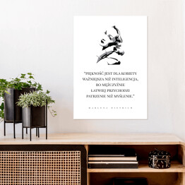 Plakat samoprzylepny Typografia - cytat Marlena Dietrich