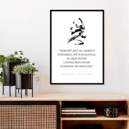 Plakat w ramie Typografia - cytat Marlena Dietrich