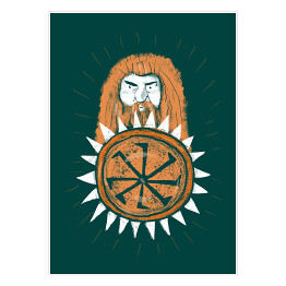 Plakat samoprzylepny Swaróg - ilustracja - mitologia słowiańska