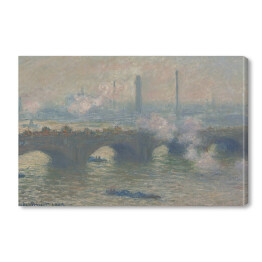 Obraz na płótnie Claude Monet " Most Waterloo w pochmurny dzień" - reprodukcja