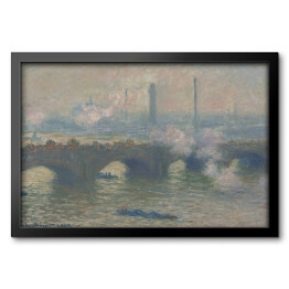 Obraz w ramie Claude Monet " Most Waterloo w pochmurny dzień" - reprodukcja