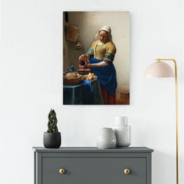 Obraz na płótnie Jan Vermeer "Mleczarka" - reprodukcja