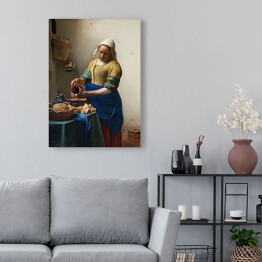 Obraz na płótnie Jan Vermeer "Mleczarka" - reprodukcja