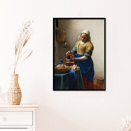 Plakat w ramie Jan Vermeer "Mleczarka" - reprodukcja