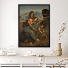 Obraz w ramie Leonardo da Vinci "Święta Anna Samotrzecia" - reprodukcja