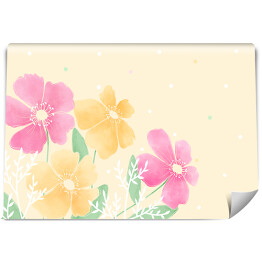 Fototapeta winylowa zmywalna Wiosenne pastelowe kwiaty