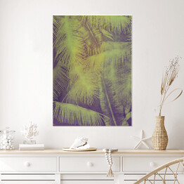 Plakat Dzika natura - liście dżungli