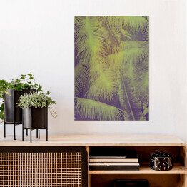 Plakat samoprzylepny Dzika natura - liście dżungli