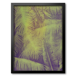 Obraz w ramie Dzika natura - liście dżungli