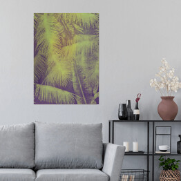 Plakat Dzika natura - liście dżungli