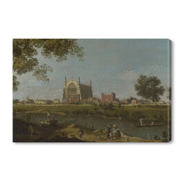 Obraz na płótnie Canaletto - "Eton College"