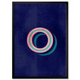 Obraz klasyczny Kolorowe litery z efektem 3D - "O"