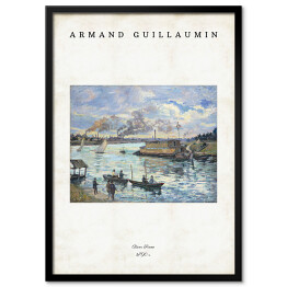 Obraz klasyczny Armand Guillaumin "River Scene" - reprodukcja z napisem. Plakat z passe partout