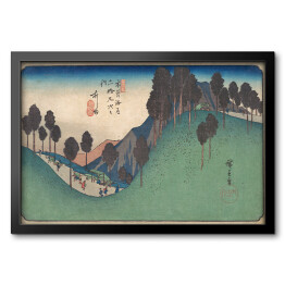 Obraz w ramie Utugawa Hiroshige Stacja Ashida. Reprodukcja obrazu