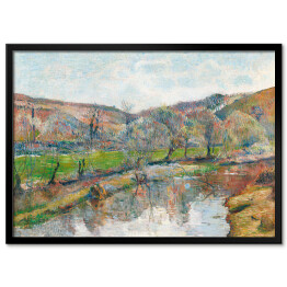 Plakat w ramie Paul Gauguin Krajobraz Bretanii. Reprodukcja