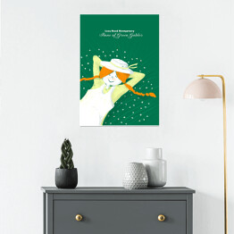 Plakat samoprzylepny "Ania z Zielonego Wzgórza" - ilustracja