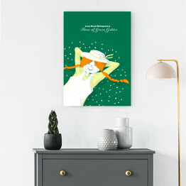 Obraz na płótnie "Ania z Zielonego Wzgórza" - ilustracja