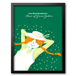 Obraz w ramie "Ania z Zielonego Wzgórza" - ilustracja