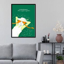 Plakat w ramie "Ania z Zielonego Wzgórza" - ilustracja