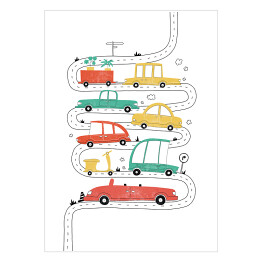 Plakat Kolorowe samochody