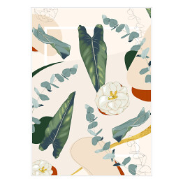Plakat samoprzylepny Kolekcja #inspiredspace - rośliny - mix