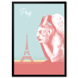 Plakat w ramie Miasta Europy - Paryż