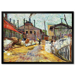 Plakat w ramie Vincent van Gogh "Fabryka" - reprodukcja