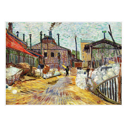 Plakat samoprzylepny Vincent van Gogh "Fabryka" - reprodukcja