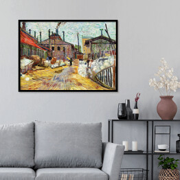 Plakat w ramie Vincent van Gogh "Fabryka" - reprodukcja
