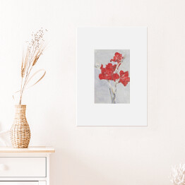 Plakat Piet Mondrian Red Gladioli Reprodukcja