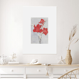 Plakat Piet Mondrian Red Gladioli Reprodukcja
