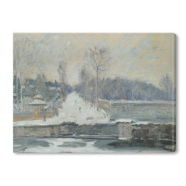 Obraz na płótnie Alfred Sisley "Kąpielisko w Marly le Roi" - reprodukcja