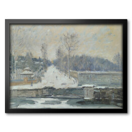 Obraz w ramie Alfred Sisley "Kąpielisko w Marly le Roi" - reprodukcja