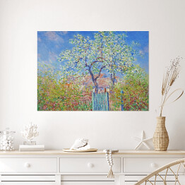 Plakat samoprzylepny Claude Monet Kwitnąca grusza Reprodukcja obrazu