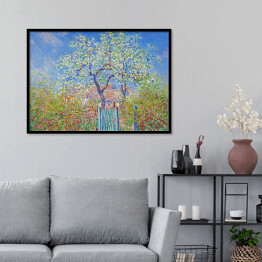 Plakat w ramie Claude Monet Kwitnąca grusza Reprodukcja obrazu