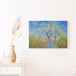 Obraz na płótnie Claude Monet Kwitnąca grusza Reprodukcja obrazu