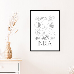 Plakat w ramie Kuchnie świata - kuchnia indyjska