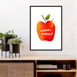 Plakat w ramie Owoce - jabłko 