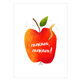 Plakat samoprzylepny Owoce - jabłko 