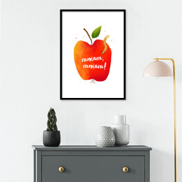 Plakat w ramie Owoce - jabłko 