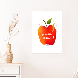 Plakat samoprzylepny Owoce - jabłko 