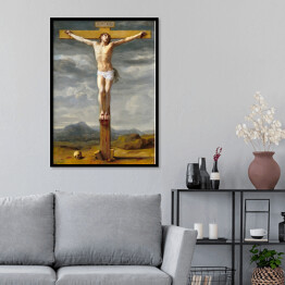Plakat w ramie Jezus na Krzyżu Eustache Le Sueur Reprodukcja obrazu