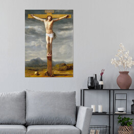 Plakat samoprzylepny Jezus na Krzyżu Eustache Le Sueur Reprodukcja obrazu