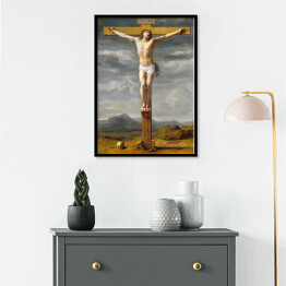 Plakat w ramie Jezus na Krzyżu Eustache Le Sueur Reprodukcja obrazu